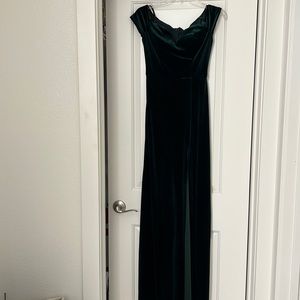 Emerald evening dress